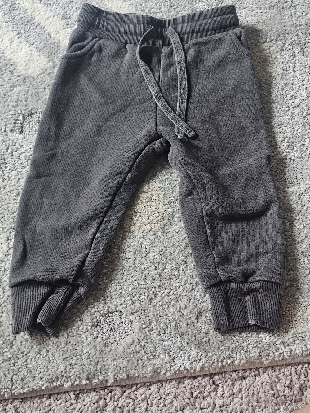 Little Bipsy Charcoal Gray Drawstring Jogger Pants